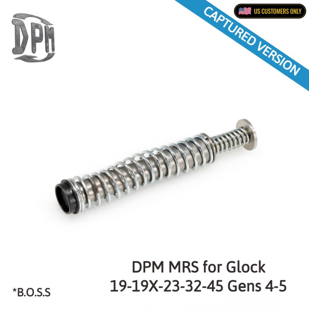 Glock Gens. 4 & 5 19/19X/23/25/32/45 - Captured Version - Mechanical Recoil Reduction System by DPM