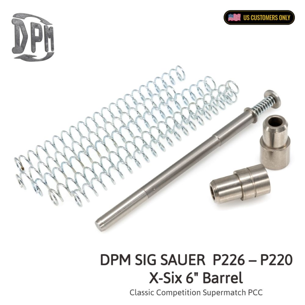 SIG SAUER P226/P220 X-Six (Barrel 6″/152mm) Classic Competition Supermatch PCC Mechanical Multi-spring Recoil Reduction System by DPM
