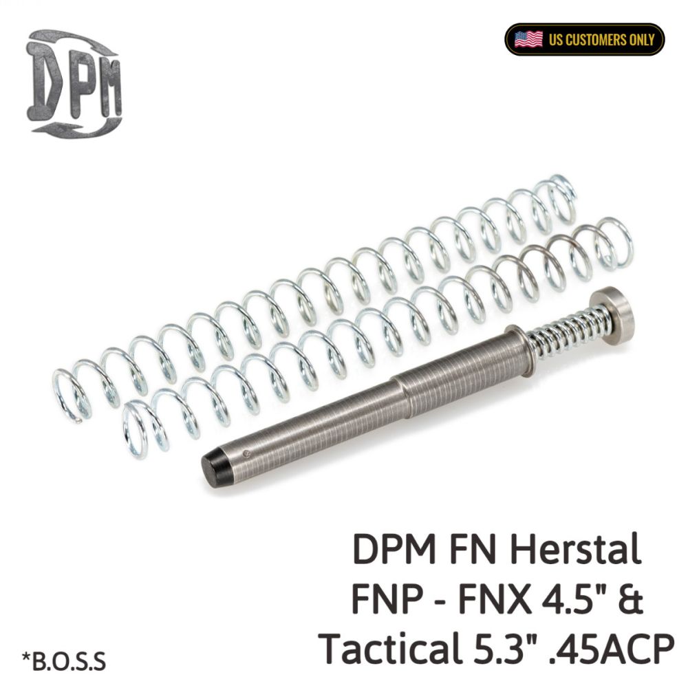 FN Herstal FNP & FNX Barrel 4.5″ & Tactical 5.3″.45ACP Mechanical Recoil Reduction System by DPM