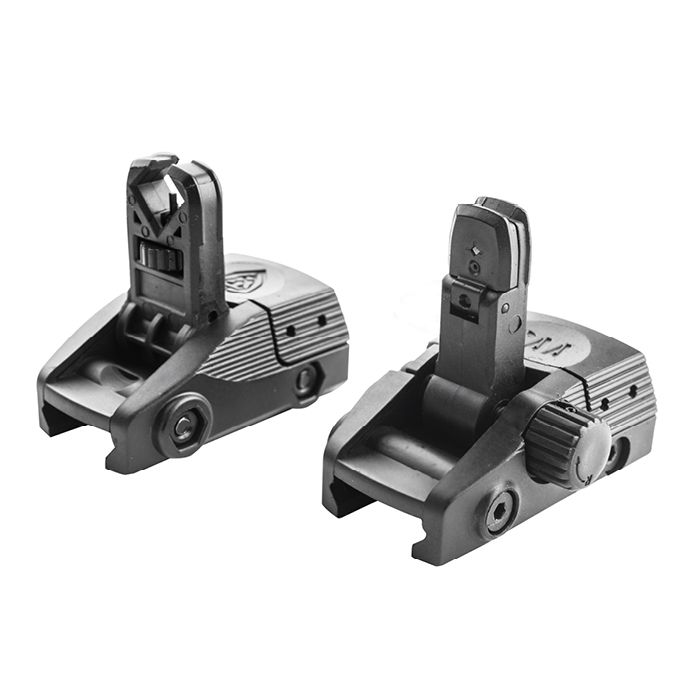 Low Profile Rear & Front Flip-Up Sights