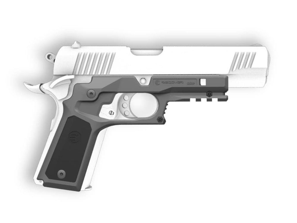 Recover Tactical CC3P Grip and Rail System for the 1911