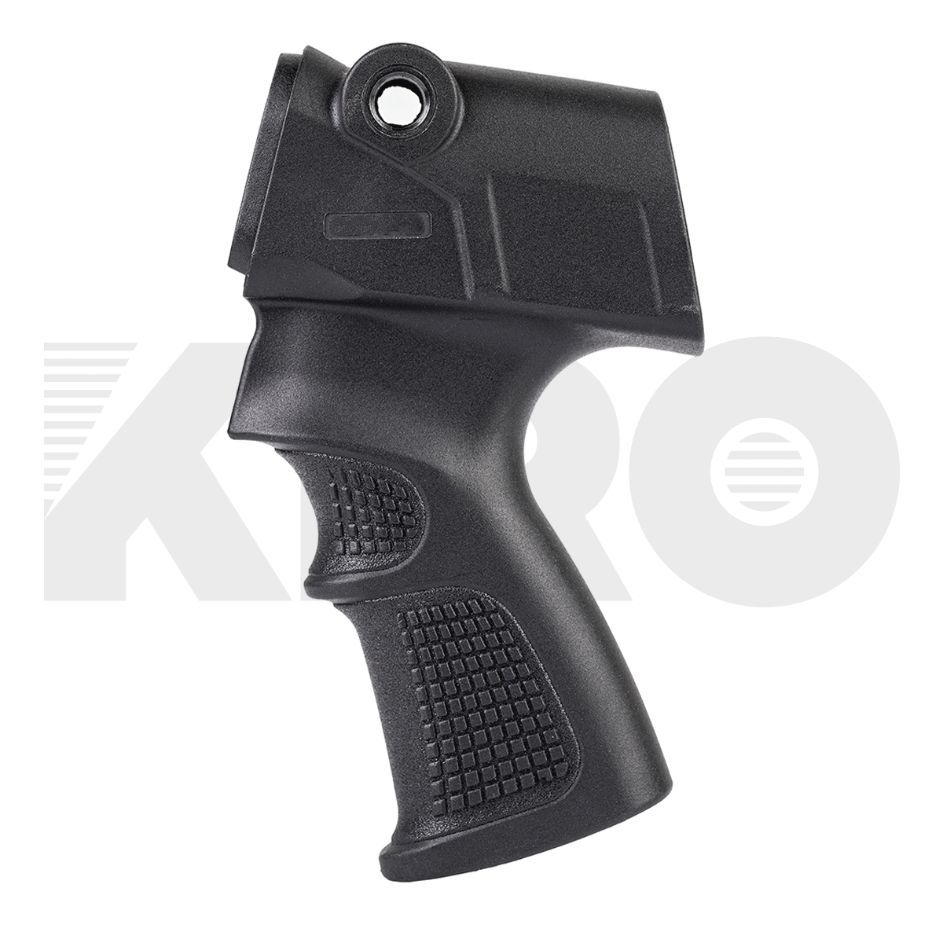 Kiro-Remington-Ergonomic-Battle-Grip-with-Sealed Compartment-finger groove-black
