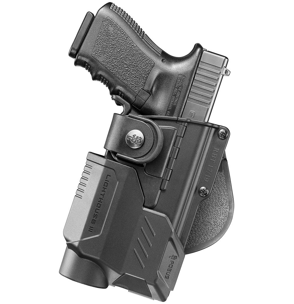 Fobus RBT17G Bundle Tactical holster + Flashlight & Laser protection units for Glock 17, 22, 31