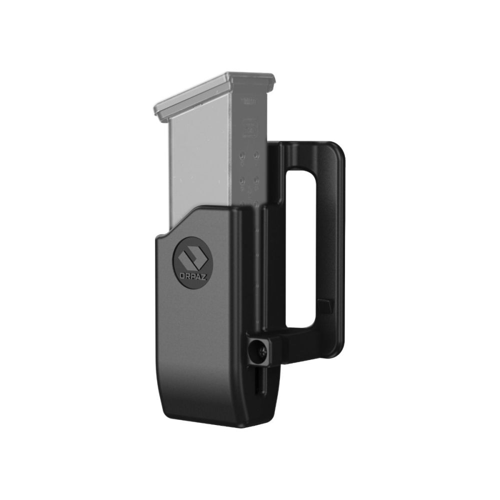 Orpaz Single Steel Magazine Holster with Belt Loop Attachment