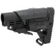CAA Tactical Black CBS+ACP Collapsible Butt Stock & Adjustable Cheek Rest For Buffer tubes-Black