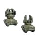 Front and Rear Back Up Flip Up Sights - Green