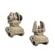 Front and Rear Back Up Flip Up Sights - Flat Dark Earth