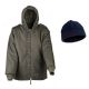 Hagor Parka Doobon Coat w/ Thermal Fleece Hat -Olive Green