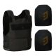 Masada Bullet Proof Vest ELK-315 Black + 2X Bulletproof SAPI Body Plate carrier