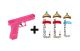 Pepper Spray Pistol With 2x OC canisters & 1X H20 (Water) Training Canister -Pink