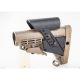 Collapsible Stock & Adjustable Cheek Rest extra comfort stabability-Flat Dark Earth